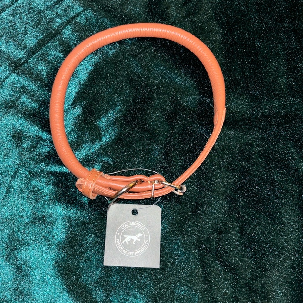 Collar Direct Faux Leather Dog Collar Light Brown NWT
